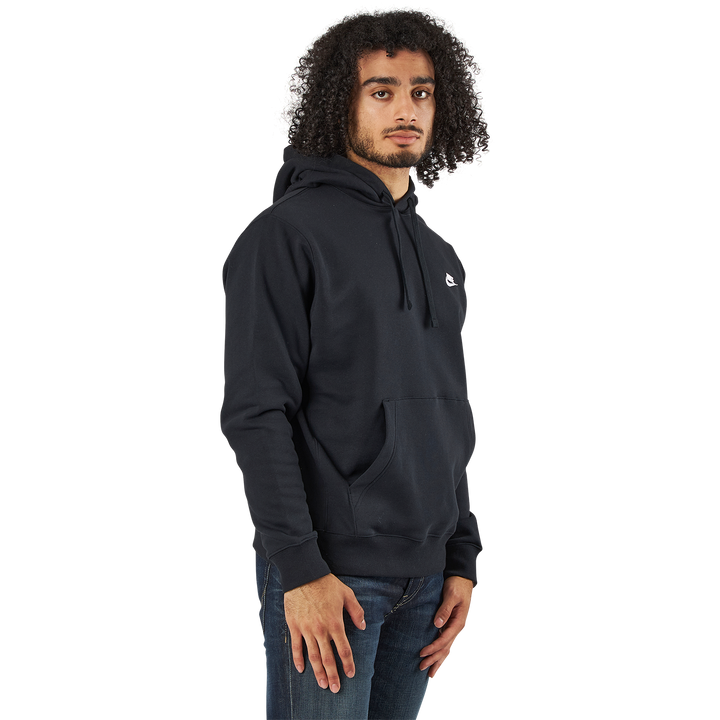 Sportswear Club Fleece Pullover Hoodie BLACK/BLACK/WHITE
