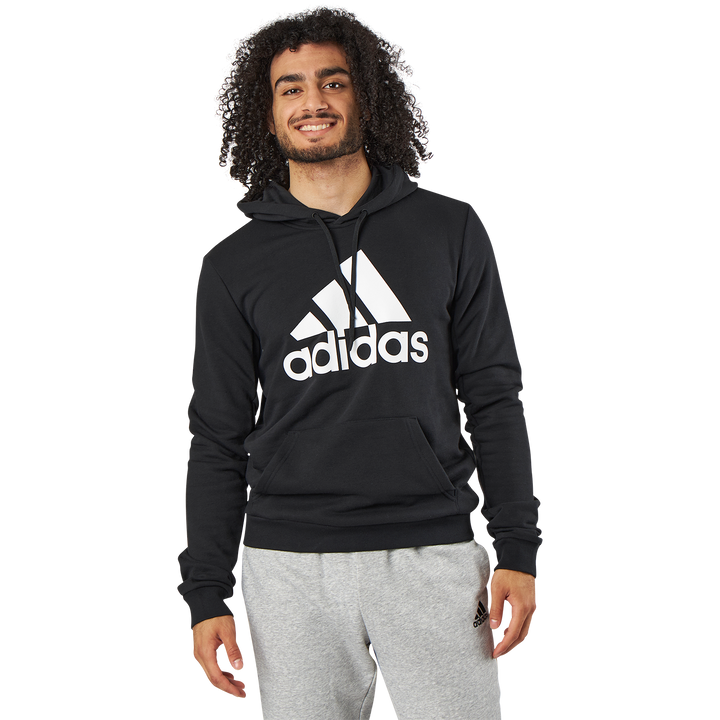 Mens Badge Of Sport  French Terry Hoodie Black