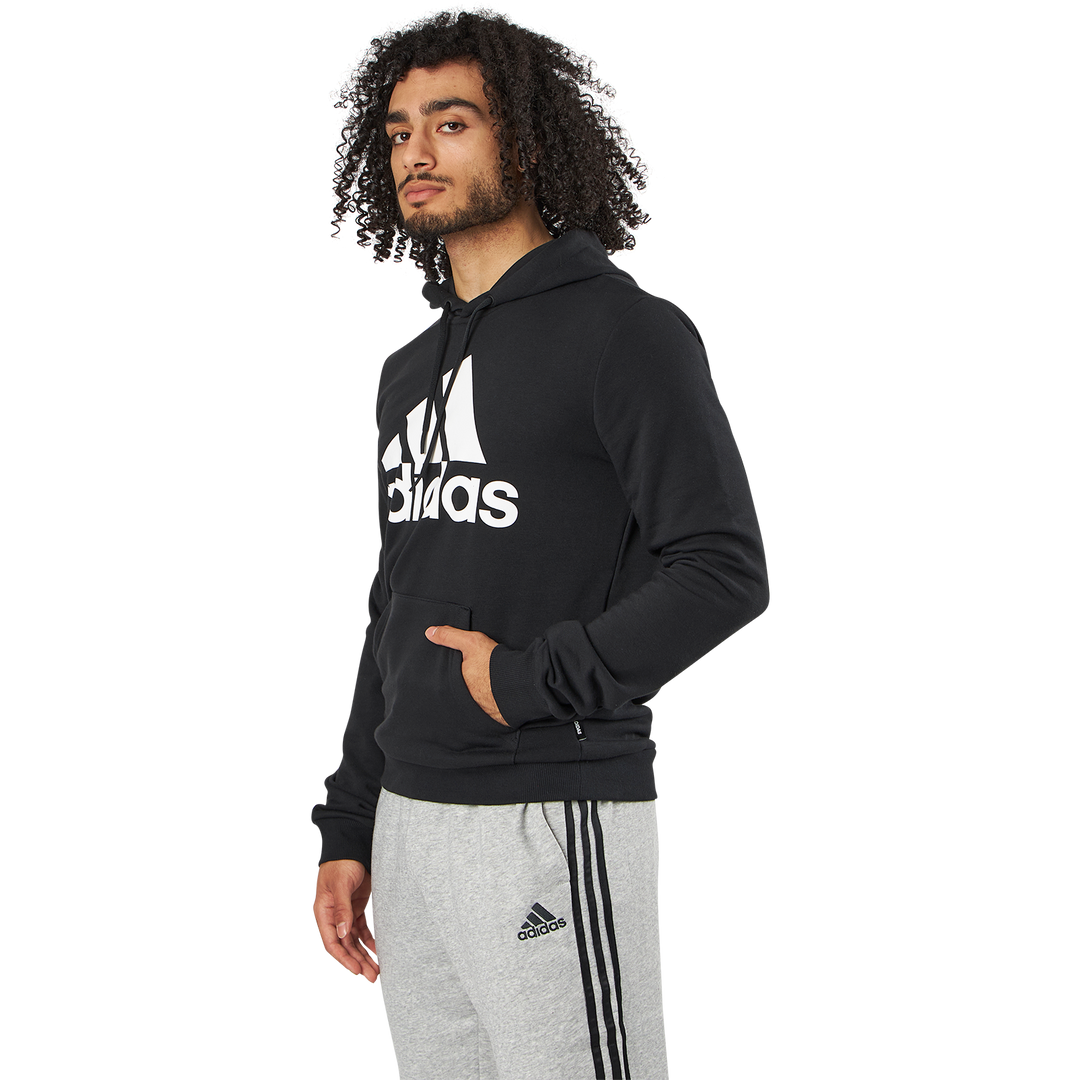 Mens Badge Of Sport  French Terry Hoodie Black