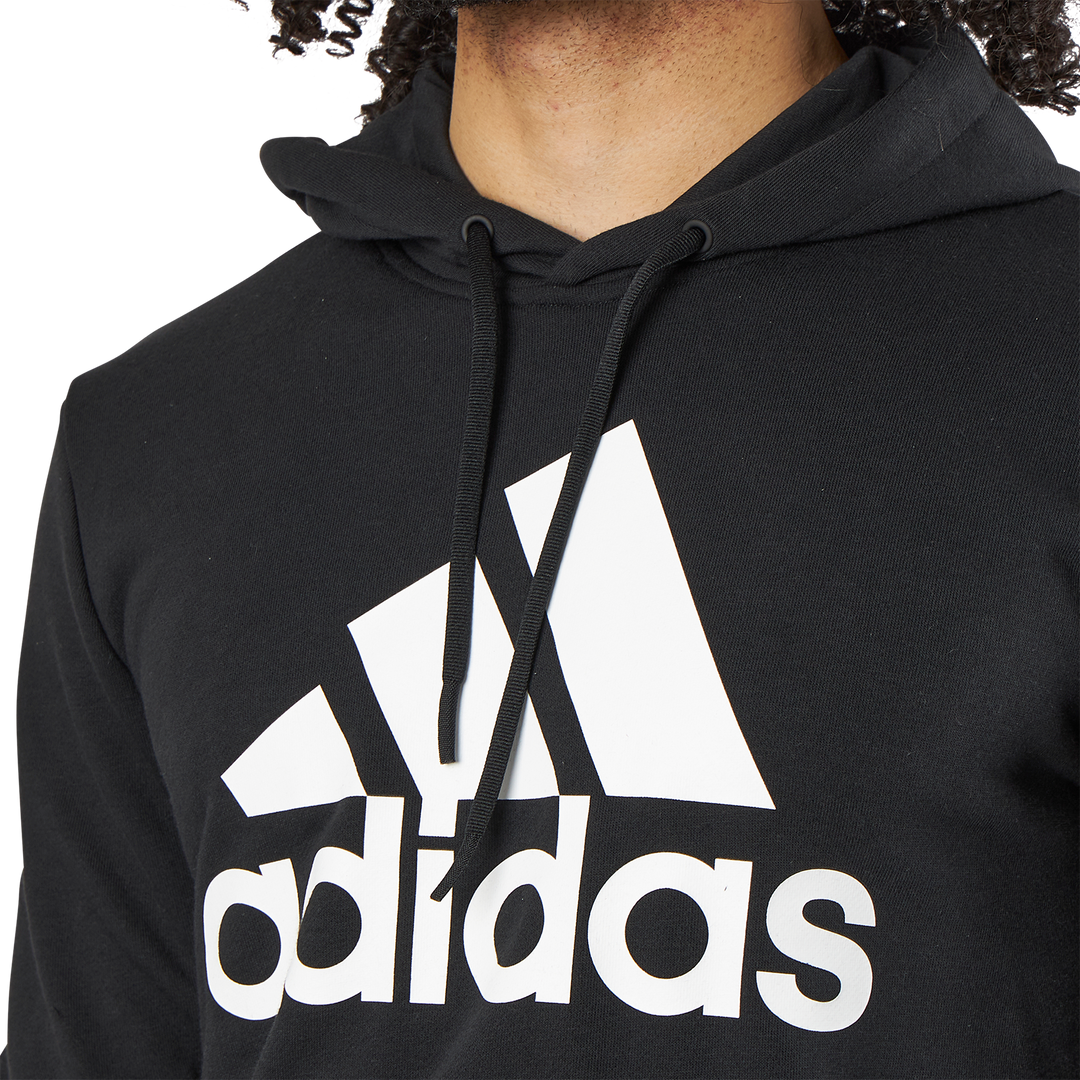 Mens Badge Of Sport  French Terry Hoodie Black