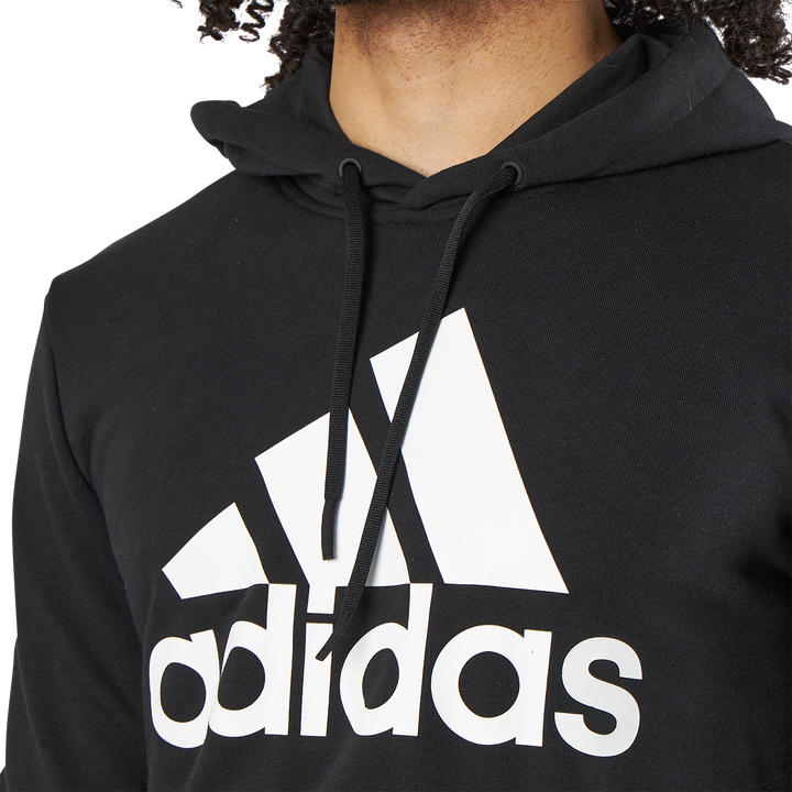 Mens Badge Of Sport  French Terry Hoodie Black