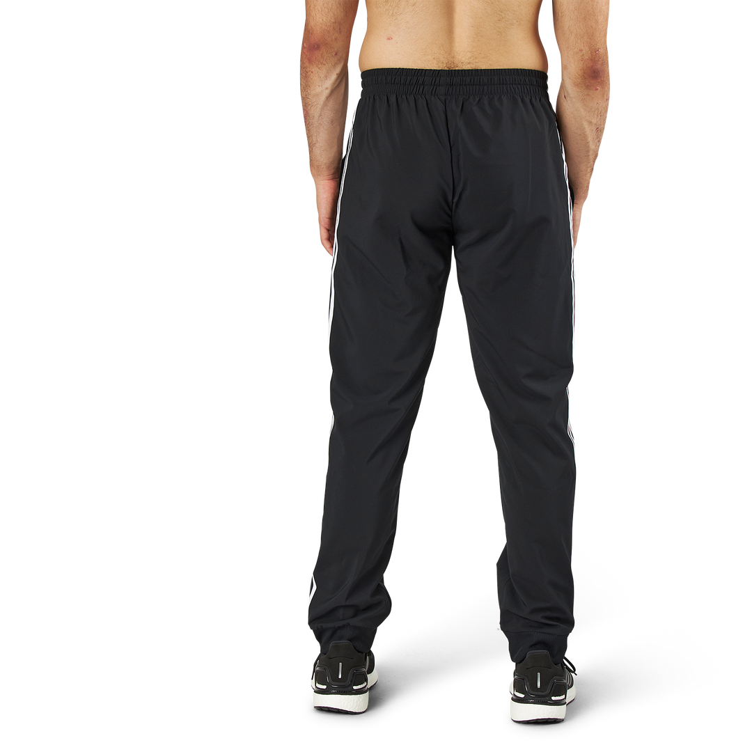 Essentials Tapered Cuff 3 Stripes Pants Black