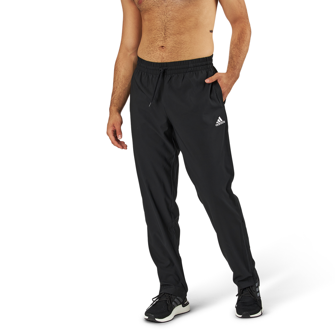 AEROREADY Essentials Stanford Open Hem Embroidered Small Logo Tracksuit Bottoms Black