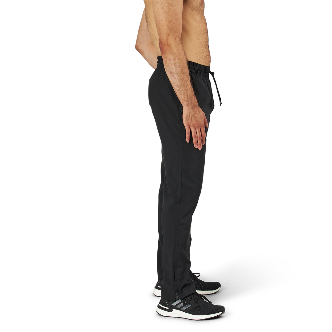 AEROREADY Essentials Stanford Open Hem Embroidered Small Logo Tracksuit Bottoms Black