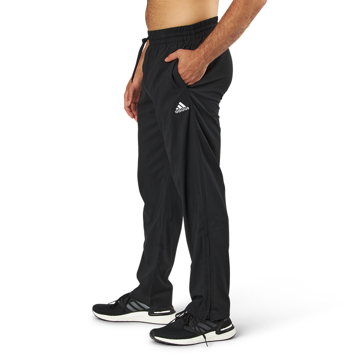 AEROREADY Essentials Stanford Open Hem Embroidered Small Logo Tracksuit Bottoms Black