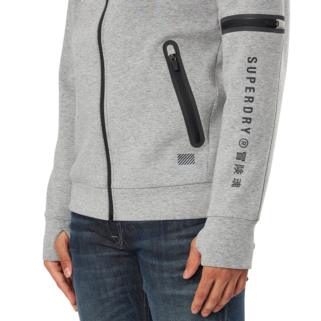 Training Gymtech Ziphood Grey Marl
