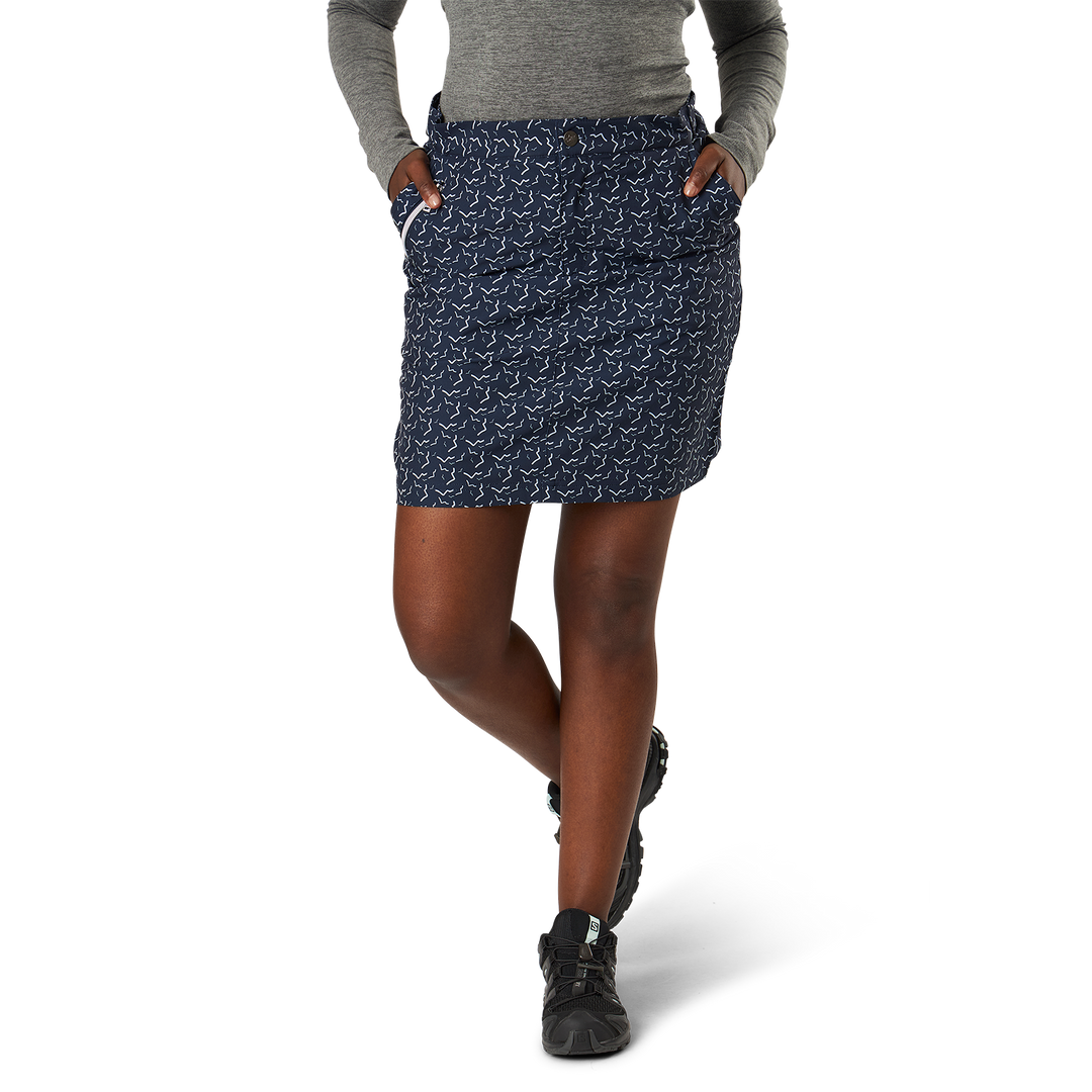 Hollie Reco Skort Dk Navy Print