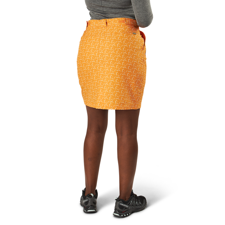 Hollie Reco Skort Flame Orange Print