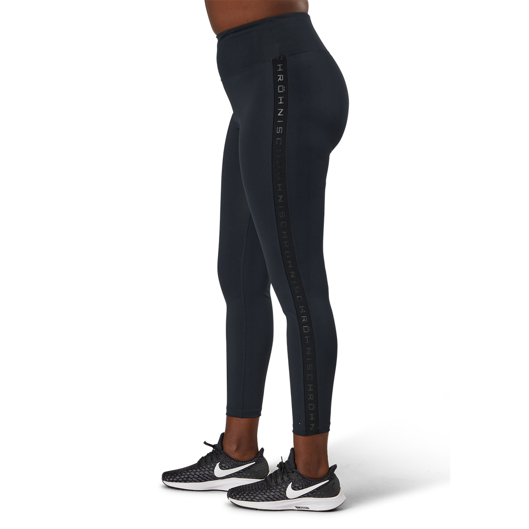 Kay High Waist Tights Black/black