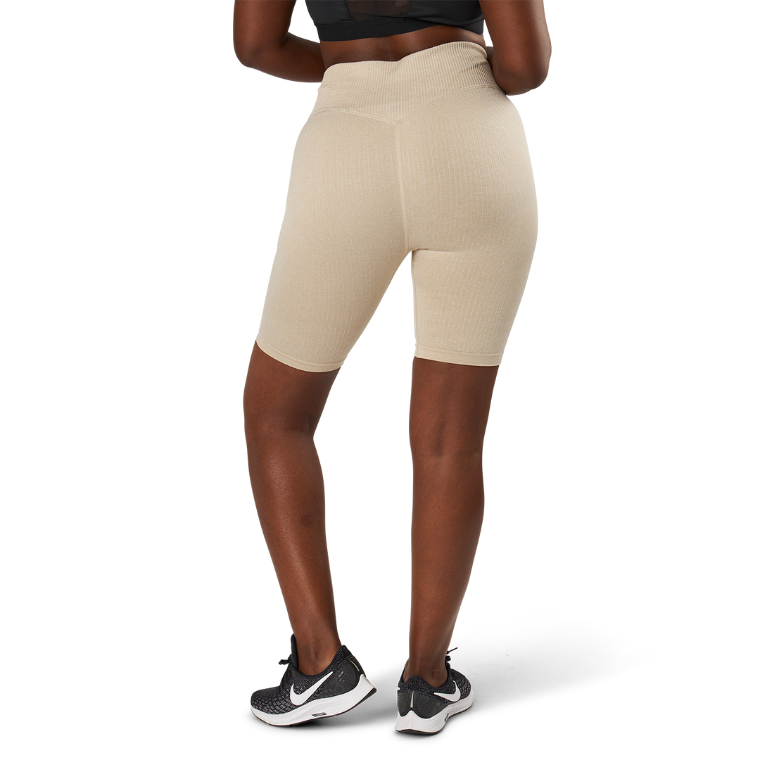 Bonnie Ribbed Shorts Beige