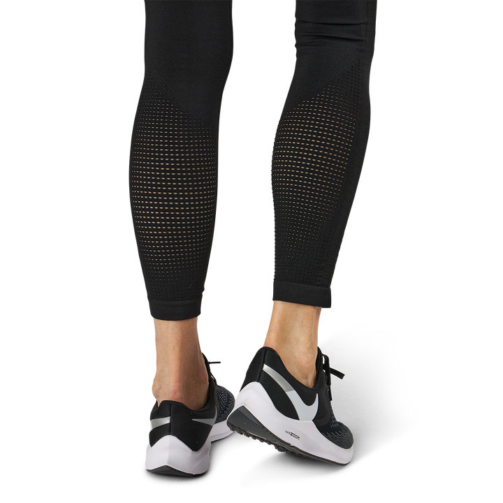 Fitness Seamless Mesh Tights Black