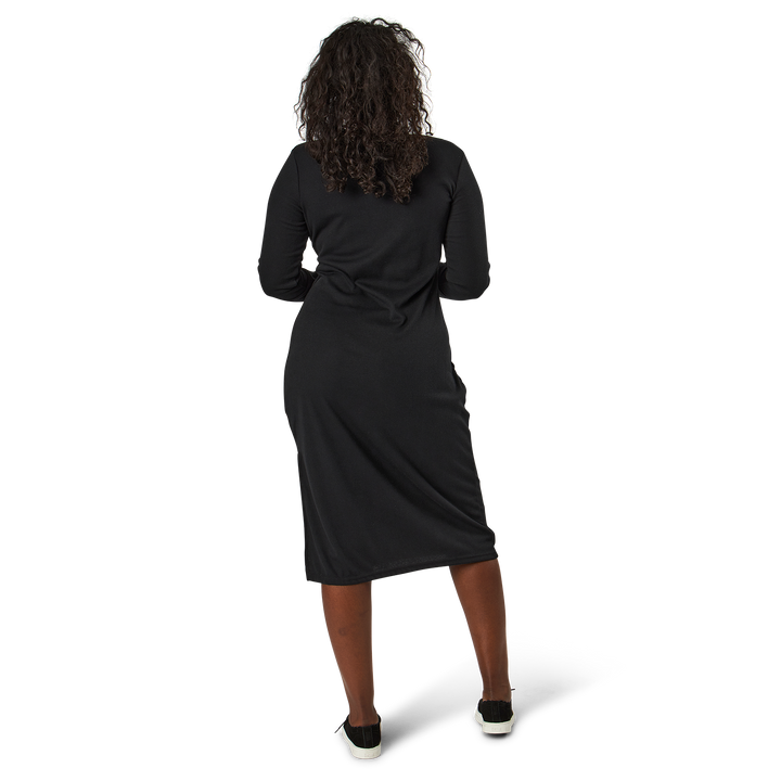 Quinn Rib Dress Black