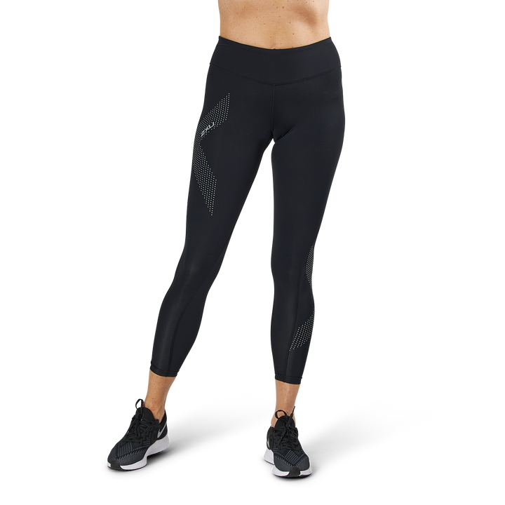 Mid-Rise Compression Tights Black/Grey