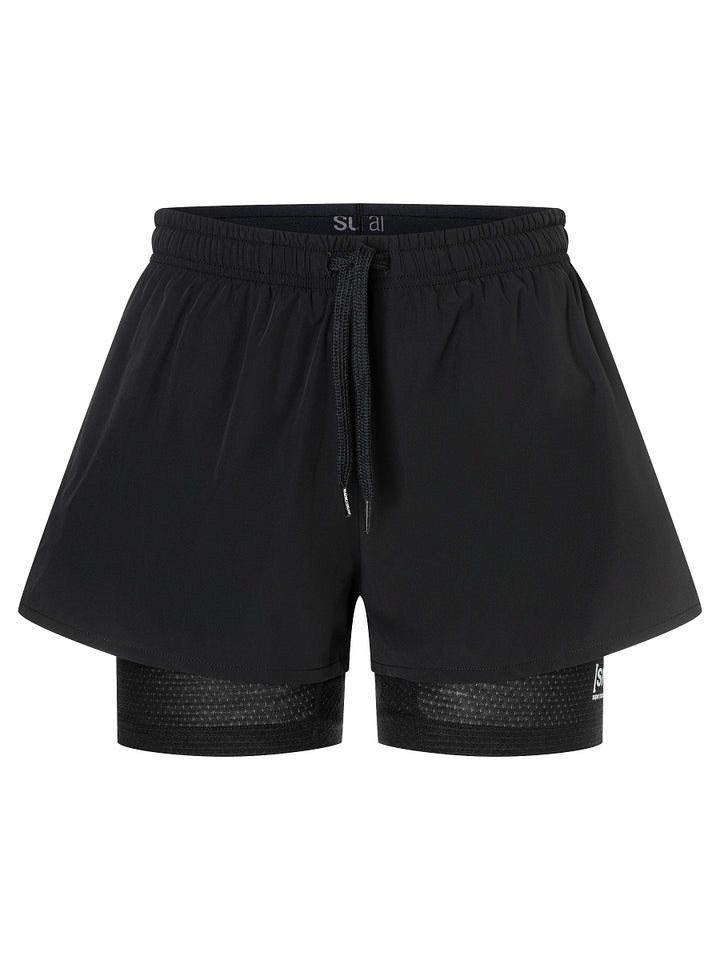W Double Layer Shorts Black