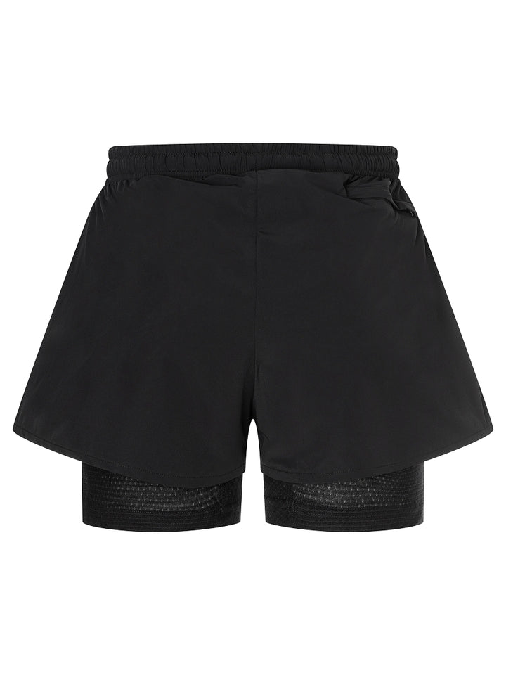 W Double Layer Shorts Black