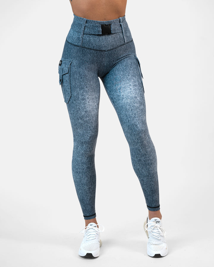 Cargo Leggings Denim Denim
