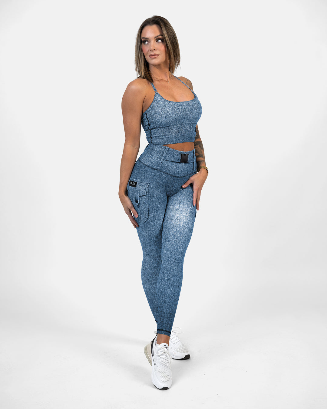 Cargo Leggings Denim Denim