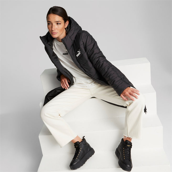Ess Hooded Padded Coat Puma Black