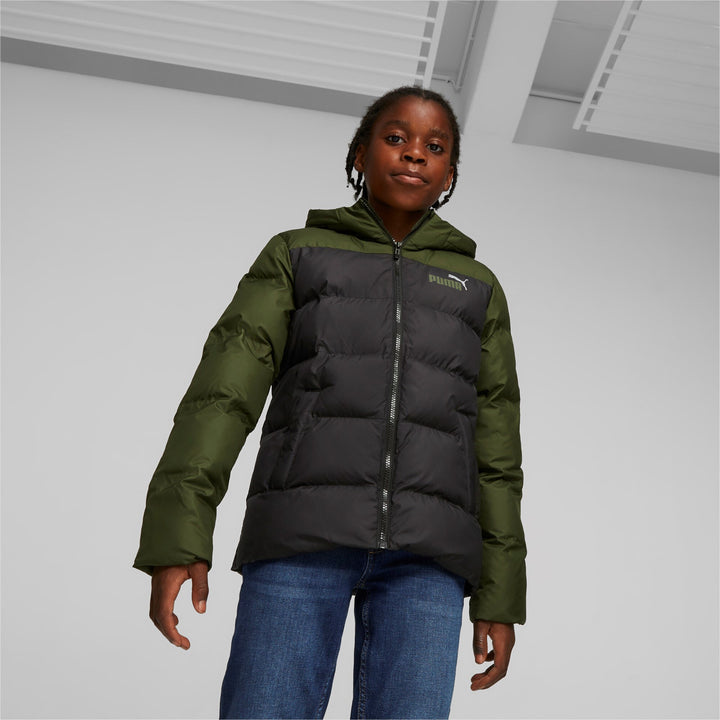 Colourblock Polyball Hooded Ja Puma Black-myrtle