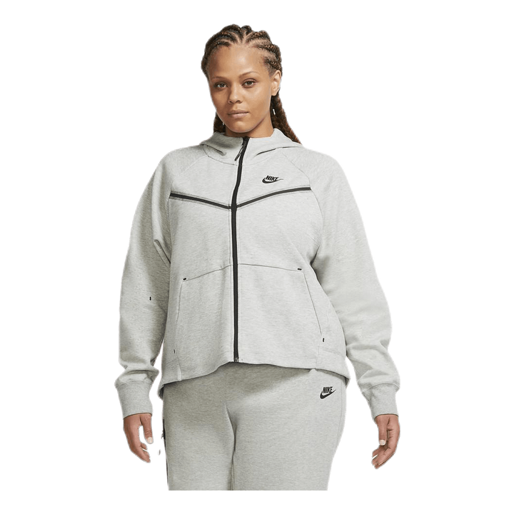 Nsw tch flc wr hoody fz plus Grey