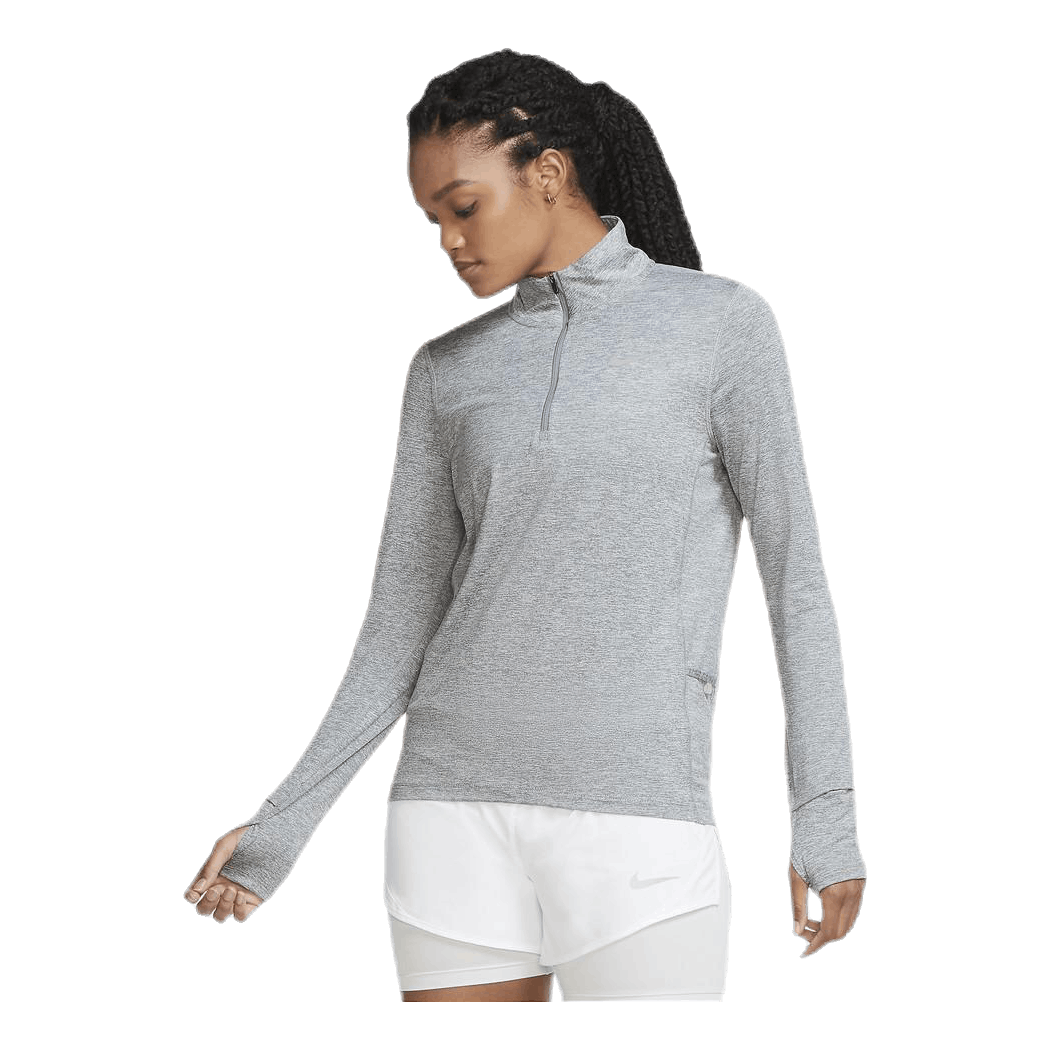 nike element half zip top grey