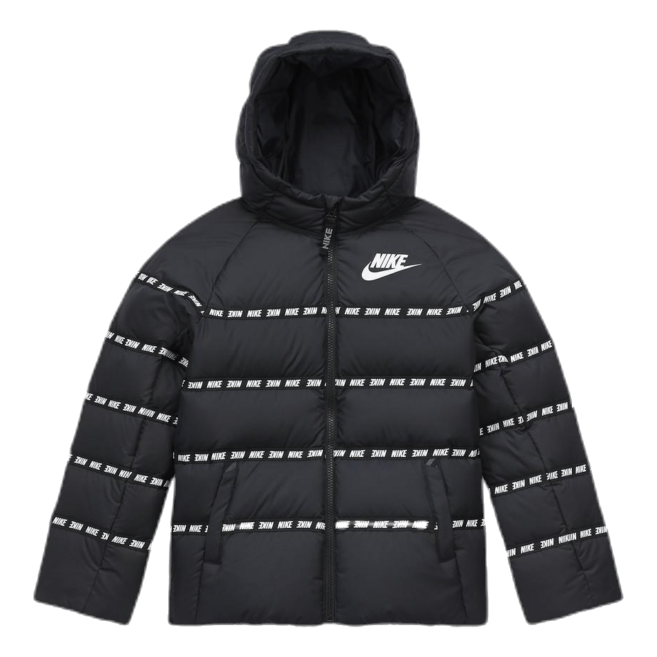 Junior Down Jacket White Black