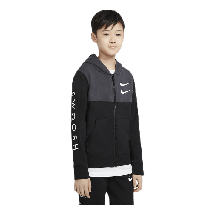 NSW Swoosh Zip Hoodie Junior Black/Grey