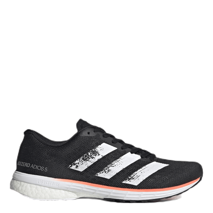 Adizero Adios 5 Shoes Core Black / Cloud White / Signal Coral