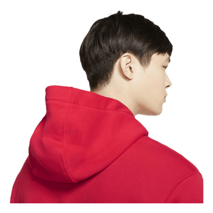 Sportswear Club Fleece Pullover Hoodie UNIVERSITY RED/UNIVERSITY RED/WHITE