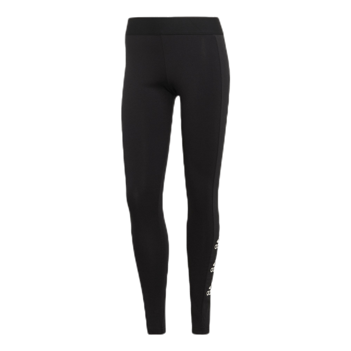 W Stacked Logo Cotton Tights Black / White