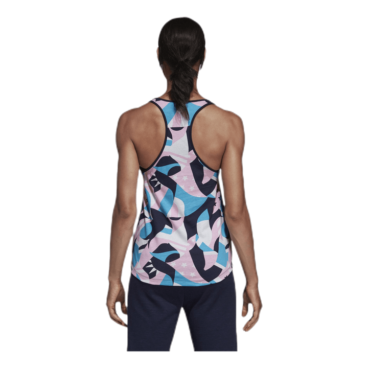 Sid All Over Print Tank Pink/White
