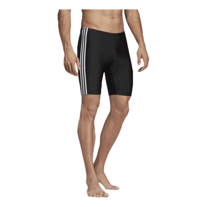 Fitness 3 Stripes Swim Jammer Black / White