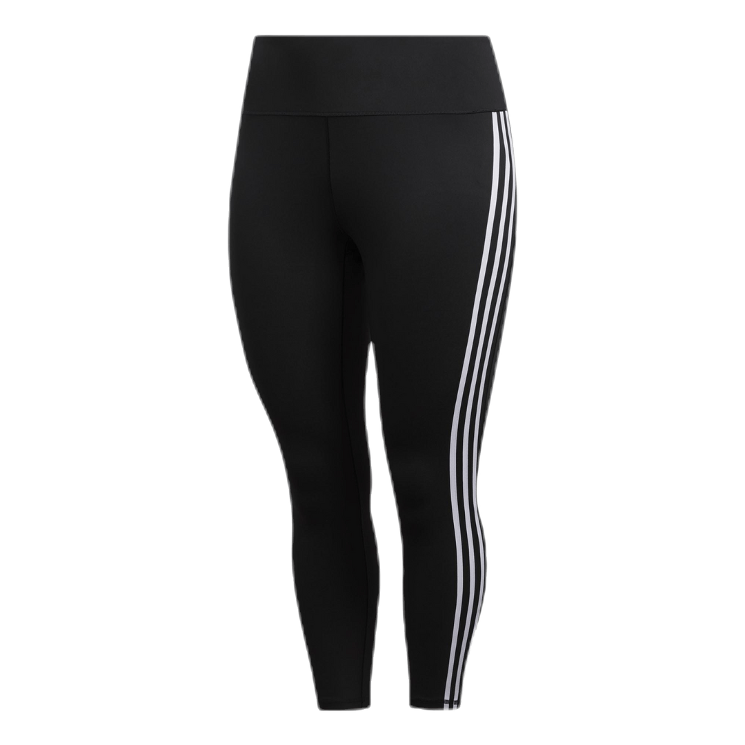 Believe This 2.0 3 Stripe 7/8 Tight Plus Size Black / White