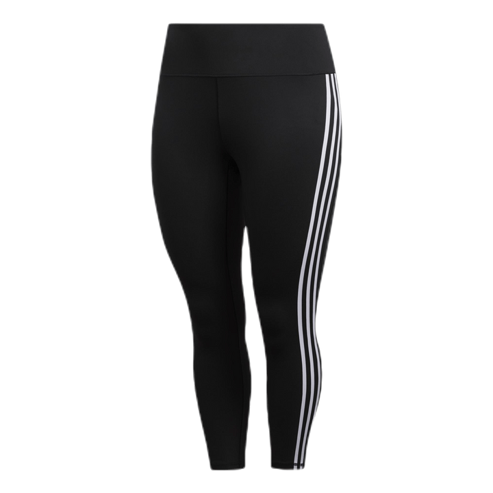 Believe This 2.0 3 Stripe 7/8 Tight Plus Size Black / White