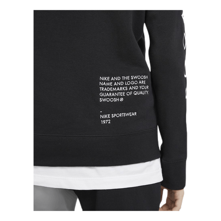 NSW Swoosh Zip Hoodie Junior Black/Grey