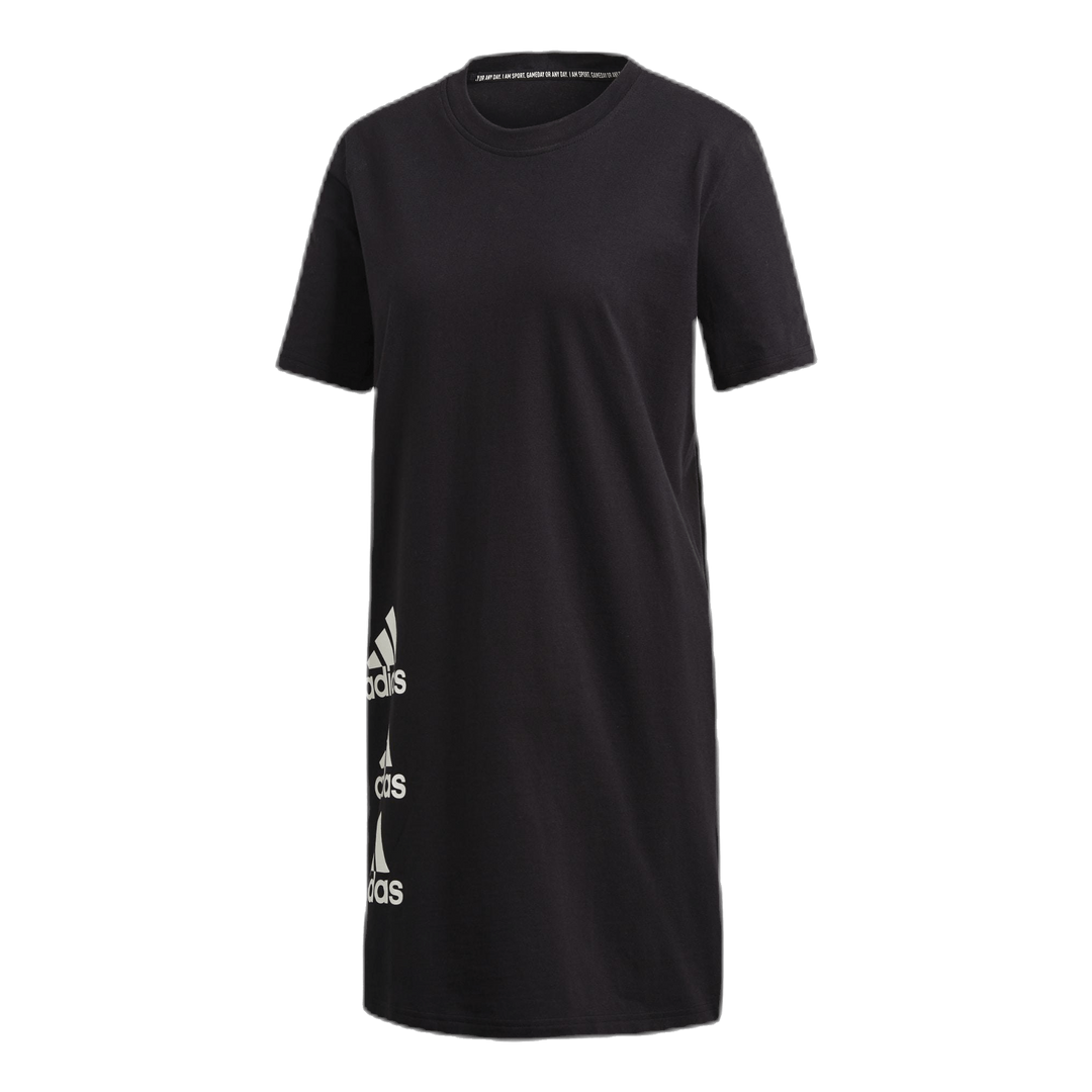 Stack T Dress White/Black