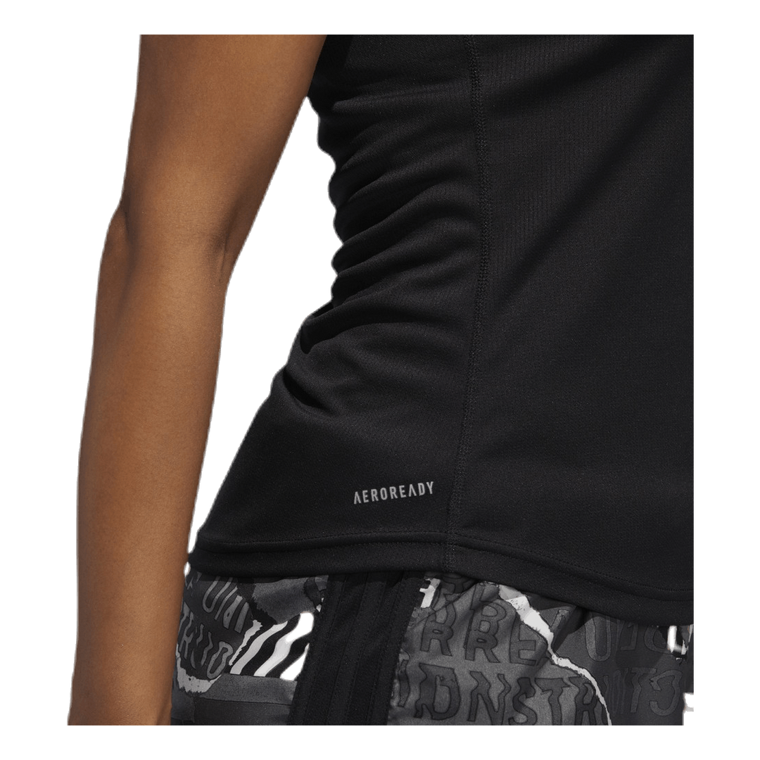 Adidas Run It Short Sleeve Tee Women Black