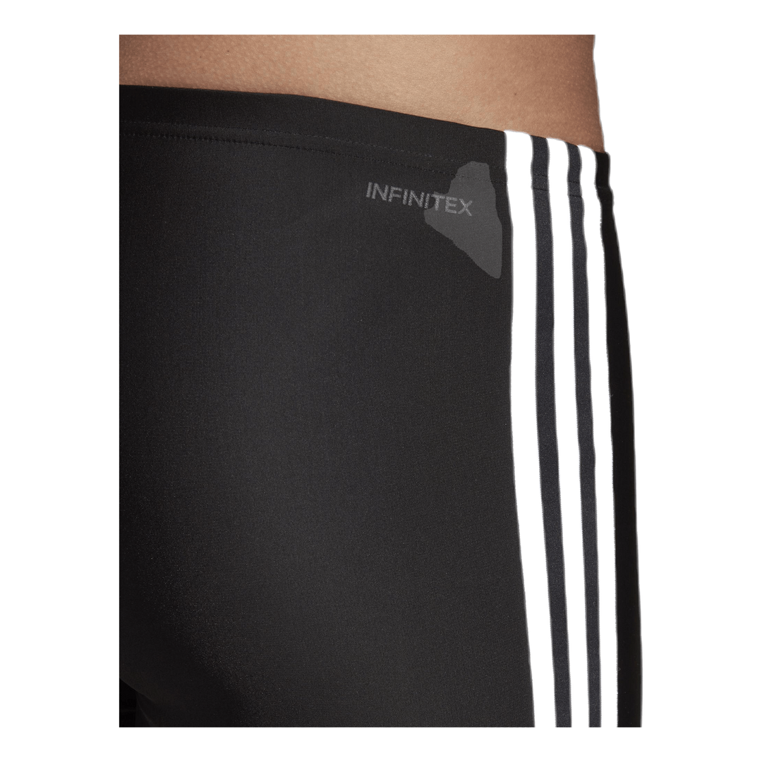 Fitness 3 Stripes Swim Boxer Black / White