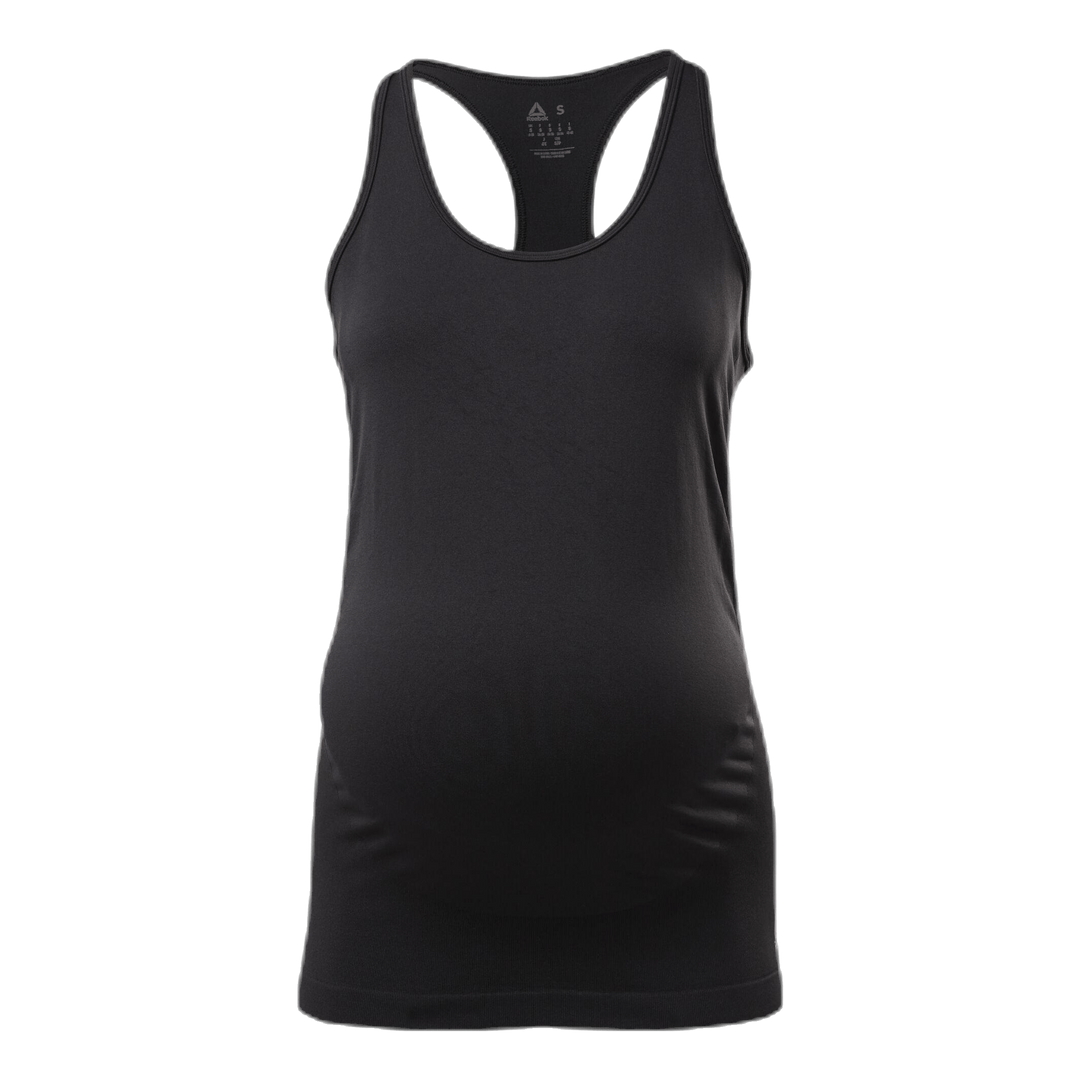 Seamless Maternity Tank Black