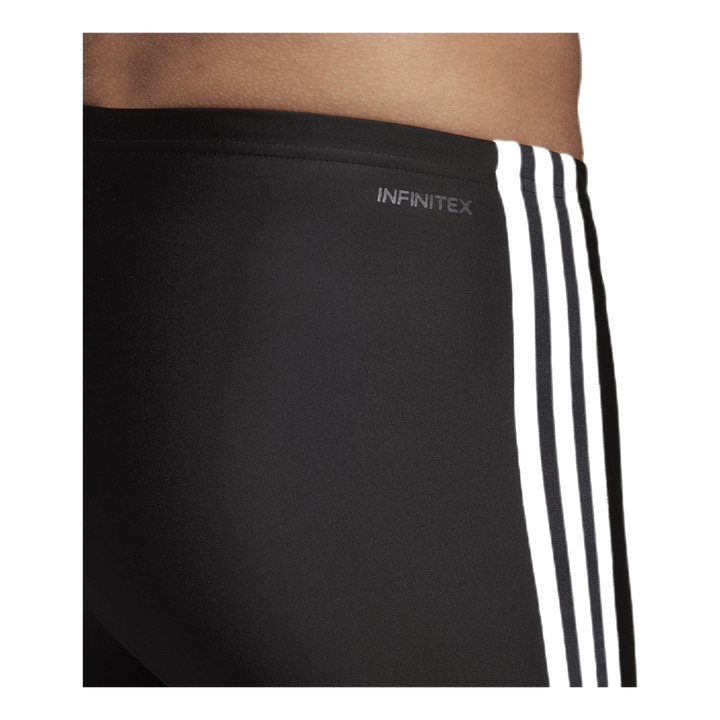 Fitness 3 Stripes Swim Jammer Black / White