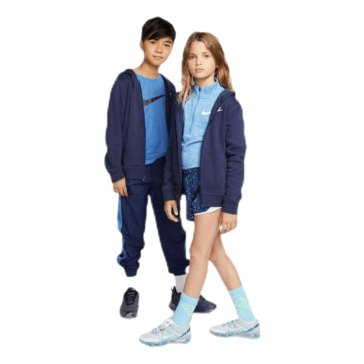 Sportswear Club Big Kids' Full-Zip Hoodie MIDNIGHT NAVY/MIDNIGHT NAVY/WHITE