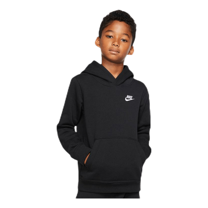 Sportswear Club Big Kids' Pullover Hoodie BLACK/WHITE