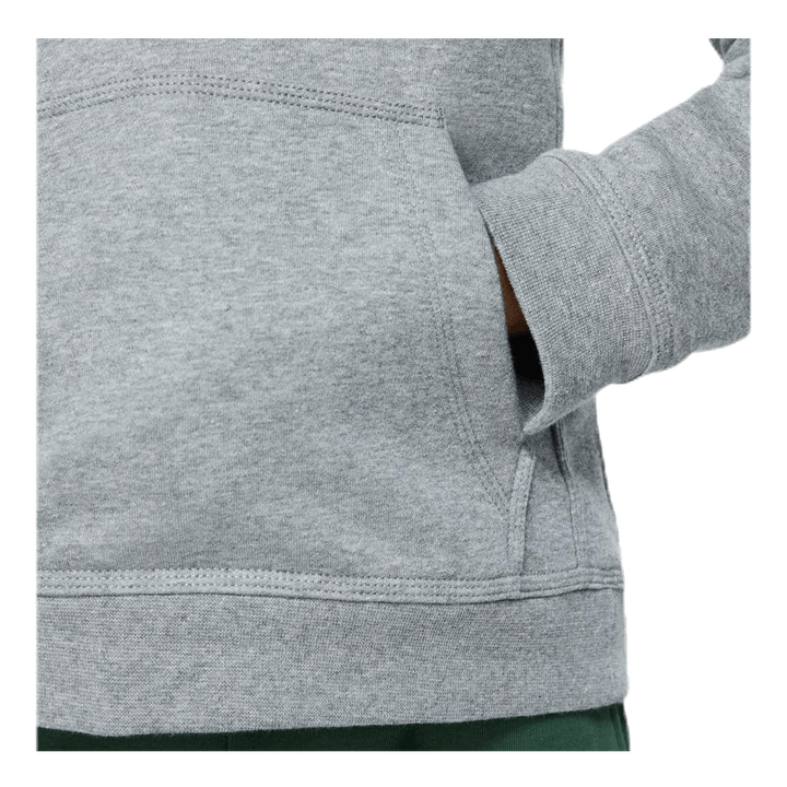 Sportswear Club Big Kids' Pullover Hoodie CARBON HEATHER/WHITE