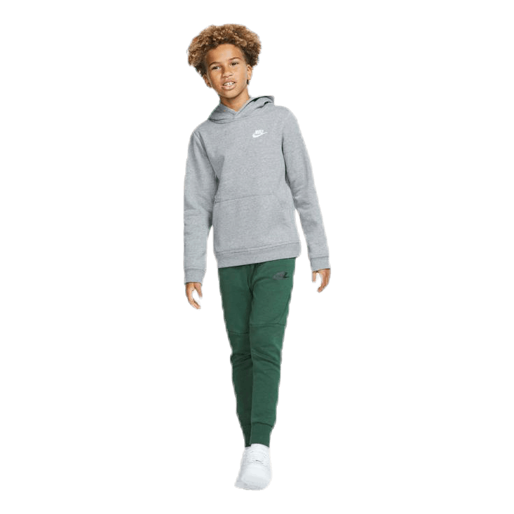 Sportswear Club Big Kids' Pullover Hoodie CARBON HEATHER/WHITE