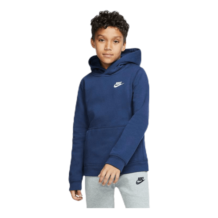 Sportswear Club Big Kids' Pullover Hoodie MIDNIGHT NAVY/WHITE