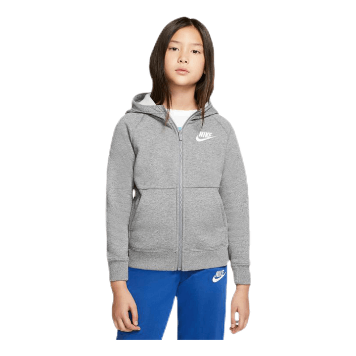 PE Zip Hoodie Junior Grey