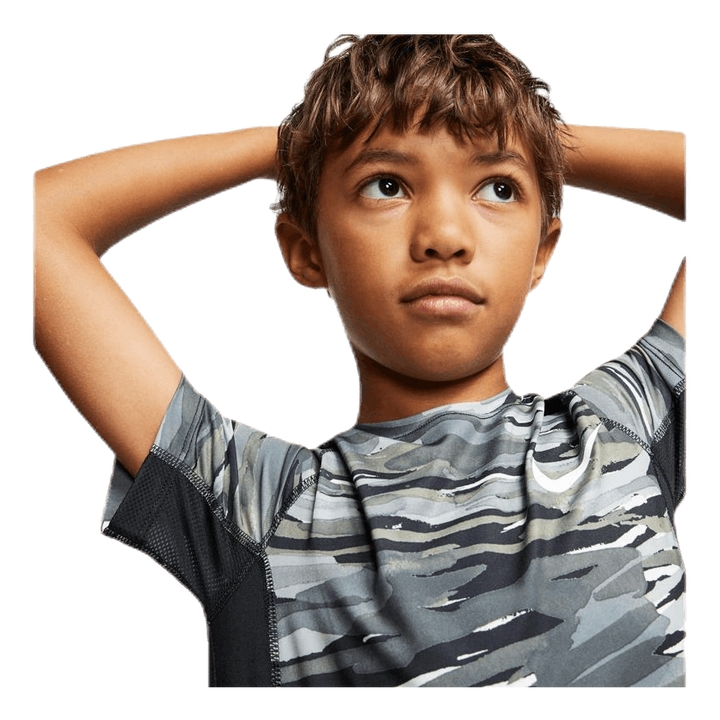 Junior Pro Fitted Camo Black