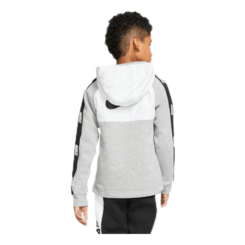 Hybrid 1/2 Zip Fleece Junior White/Black