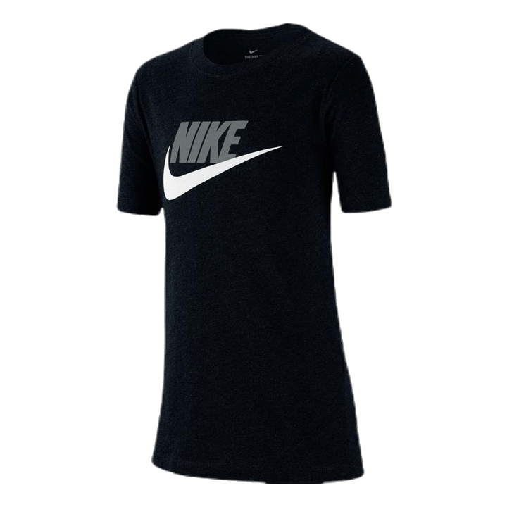 Sportswear Big Kids' Cotton T-Shirt BLACK/LT SMOKE GREY