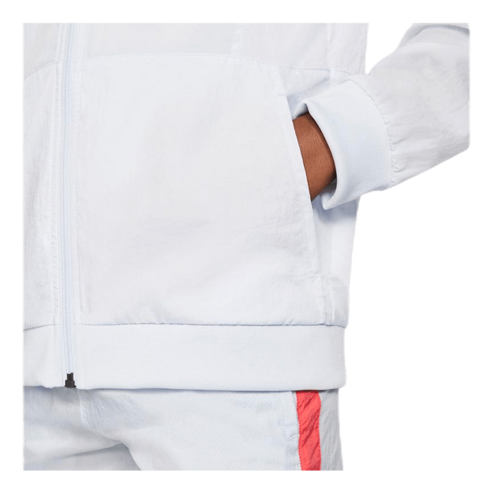 Woven Front Zip Training Junior Grey